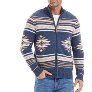 Frye Men's Zip Mock Cardigan, New